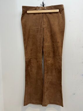 Ralph Lauren Suede Flare Pants